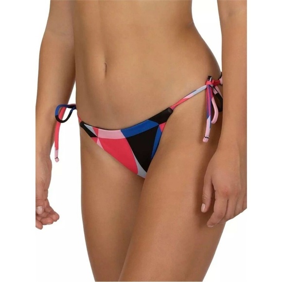 Hurley Other - Hurley Women's Reversible Geo Tie Surf Swim Bottom XS in Red Orbit NWT 125